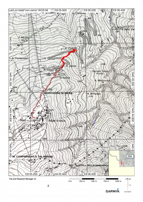 mappa cartinaAlpe di Mera 